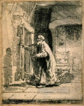  Rembrandt Oil Painting - The Blindness of Tobit SIL Rembrandt